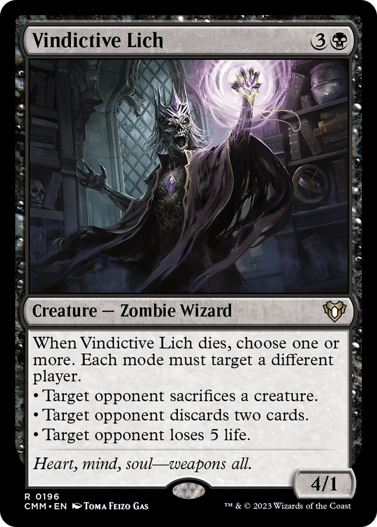 Vindictive Lich [Commander Masters] MTG Single Magic: The Gathering  | Multizone: Comics And Games