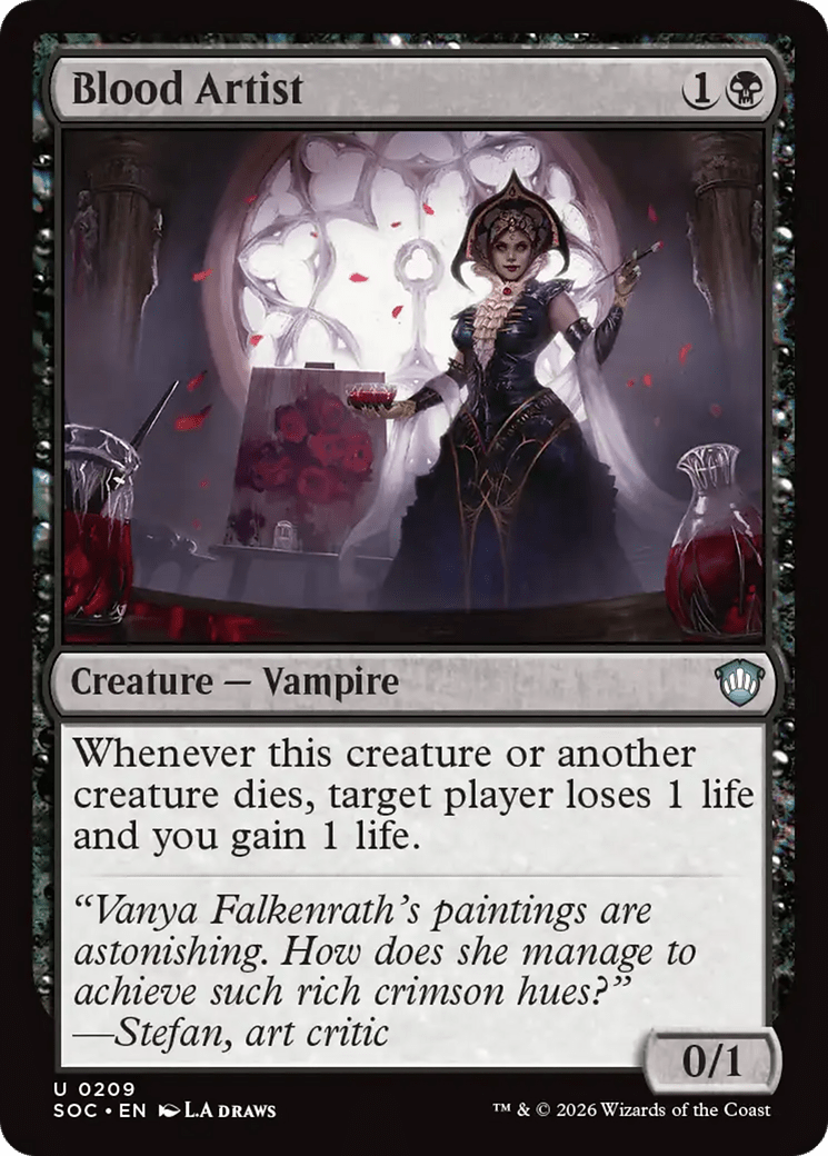 Blood Artist [Secrets of Strixhaven Commander] MTG Single Magic: The Gathering  | Multizone: Comics And Games