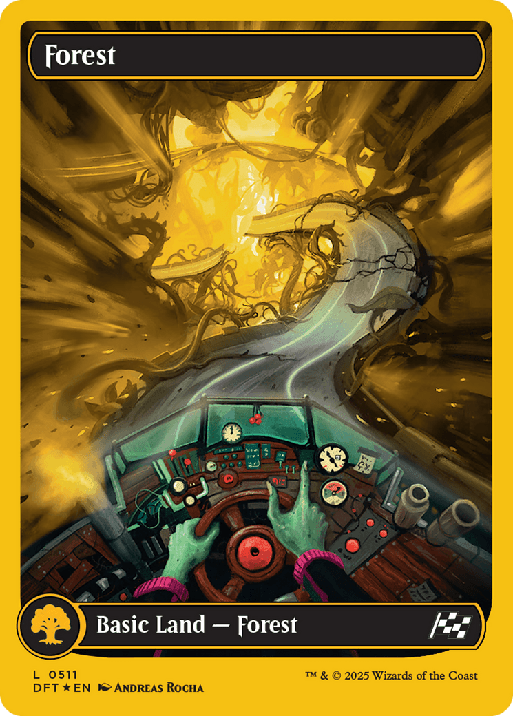 Forest (0511) (First-Place Foil) [Aetherdrift] MTG Single Magic: The Gathering  | Multizone: Comics And Games