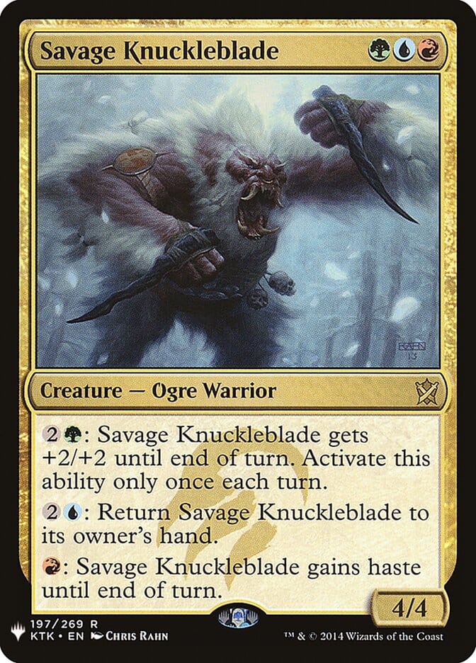 Savage Knuckleblade [Mystery Booster] MTG Single Magic: The Gathering  | Multizone: Comics And Games