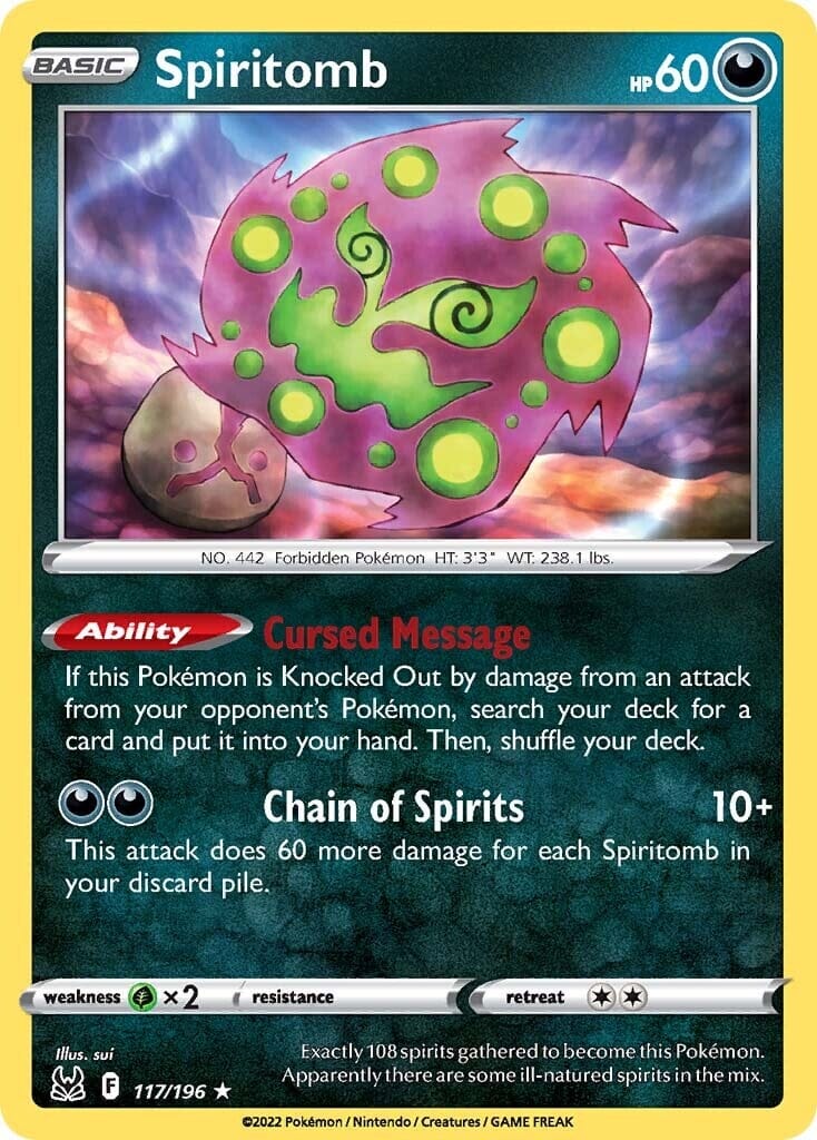 Spiritomb (117/196) [Sword & Shield: Lost Origin] Pokemon Single Pokémon  | Multizone: Comics And Games