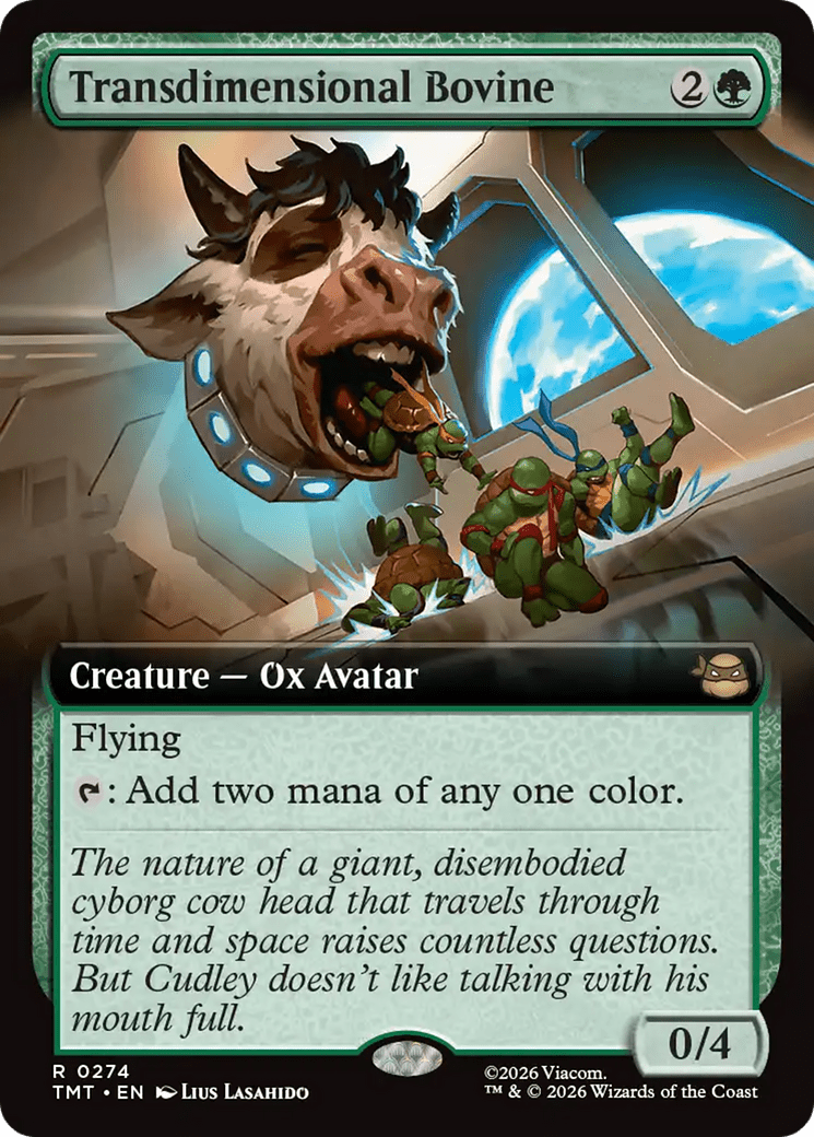 Transdimensional Bovine (Extended Art) [Teenage Mutant Ninja Turtles] MTG Single Magic: The Gathering  | Multizone: Comics And Games