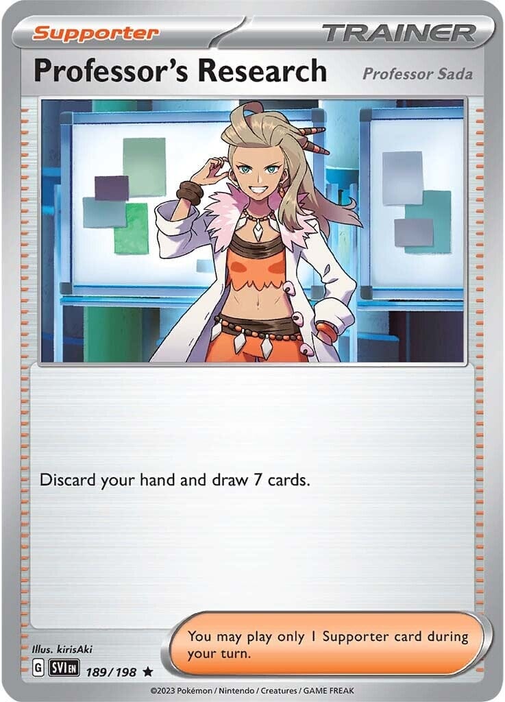 Professor's Research (Professor Sada) (189/198) [Scarlet & Violet: Base Set] Pokemon Single Pokémon  | Multizone: Comics And Games