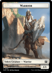 Warrior // Elspeth, Sun's Champion Emblem Double-Sided Token [March of the Machine Commander Tokens] MTG Single Magic: The Gathering  | Multizone: Comics And Games