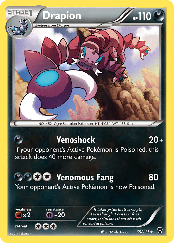 Drapion (65/111) [XY: Furious Fists] Pokemon Single Pokémon  | Multizone: Comics And Games