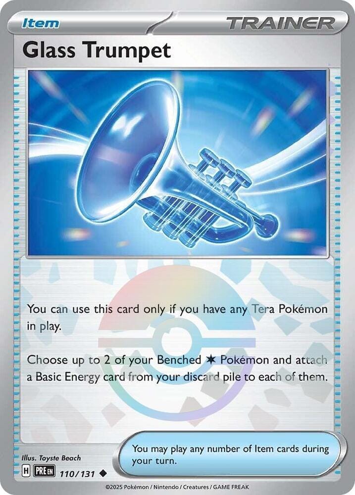 Glass Trumpet (110/131) (Poke Ball Pattern) [Scarlet & Violet: Prismatic Evolutions] Pokemon Single Pokémon  | Multizone: Comics And Games
