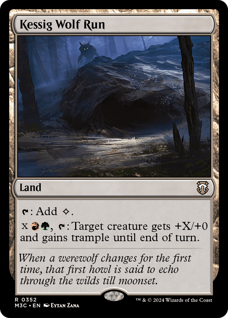 Kessig Wolf Run (Ripple Foil) [Modern Horizons 3 Commander] MTG Single Magic: The Gathering  | Multizone: Comics And Games