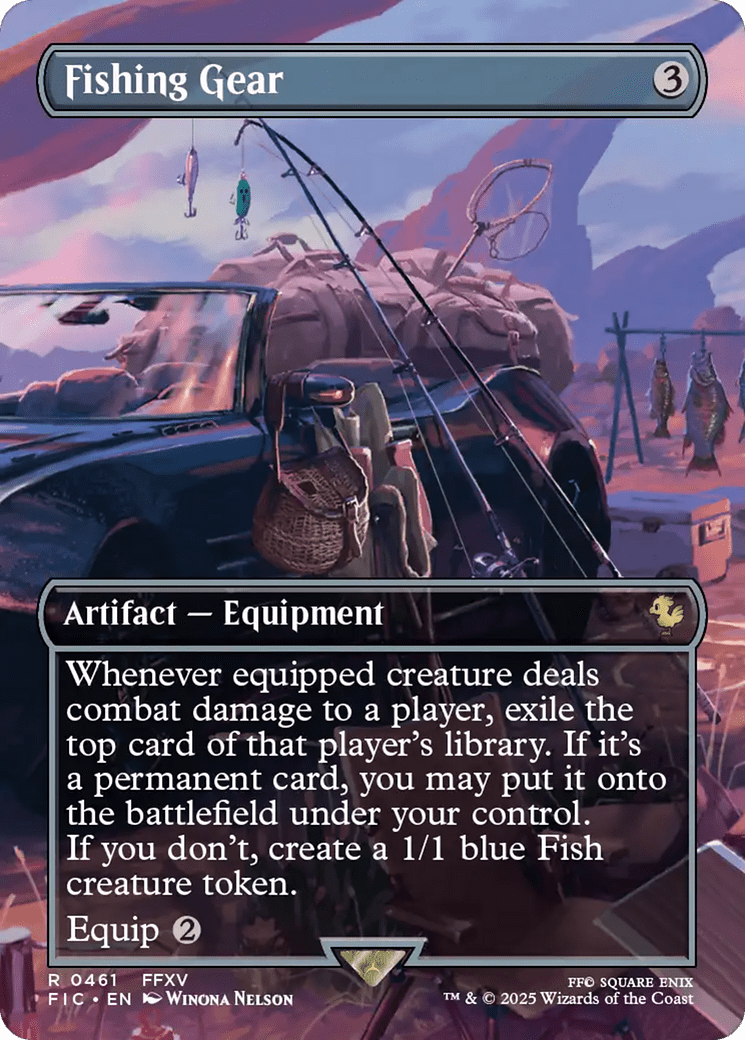 Fishing Gear (Borderless) [FINAL FANTASY Commander] MTG Single Magic: The Gathering  | Multizone: Comics And Games