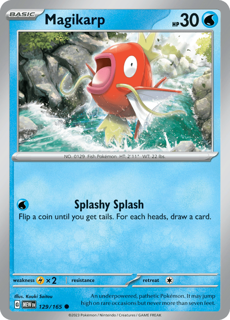 Magikarp (129/165) [Scarlet & Violet 151] Pokemon Single Pokémon  | Multizone: Comics And Games