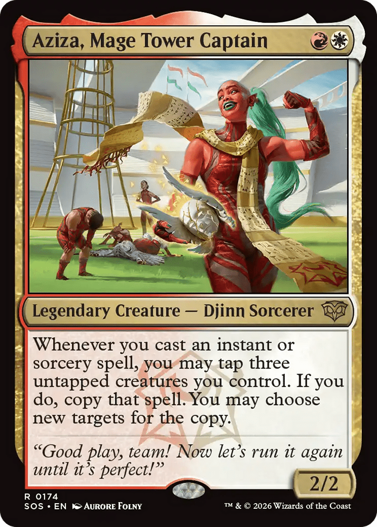 Aziza, Mage Tower Captain [Secrets of Strixhaven] MTG Single Magic: The Gathering  | Multizone: Comics And Games