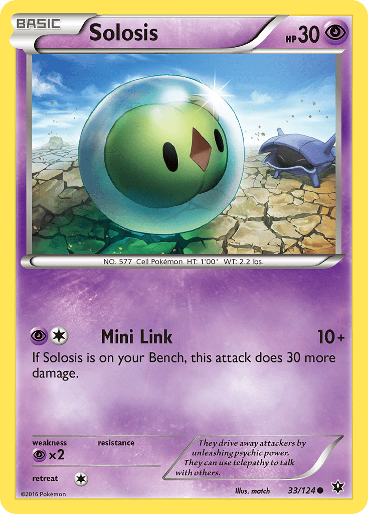 Solosis (33/124) [XY: Fates Collide] Pokemon Single Pokémon  | Multizone: Comics And Games