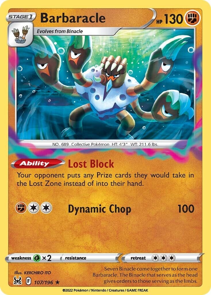 Barbaracle (107/196) [Sword & Shield: Lost Origin] Pokemon Single Pokémon  | Multizone: Comics And Games
