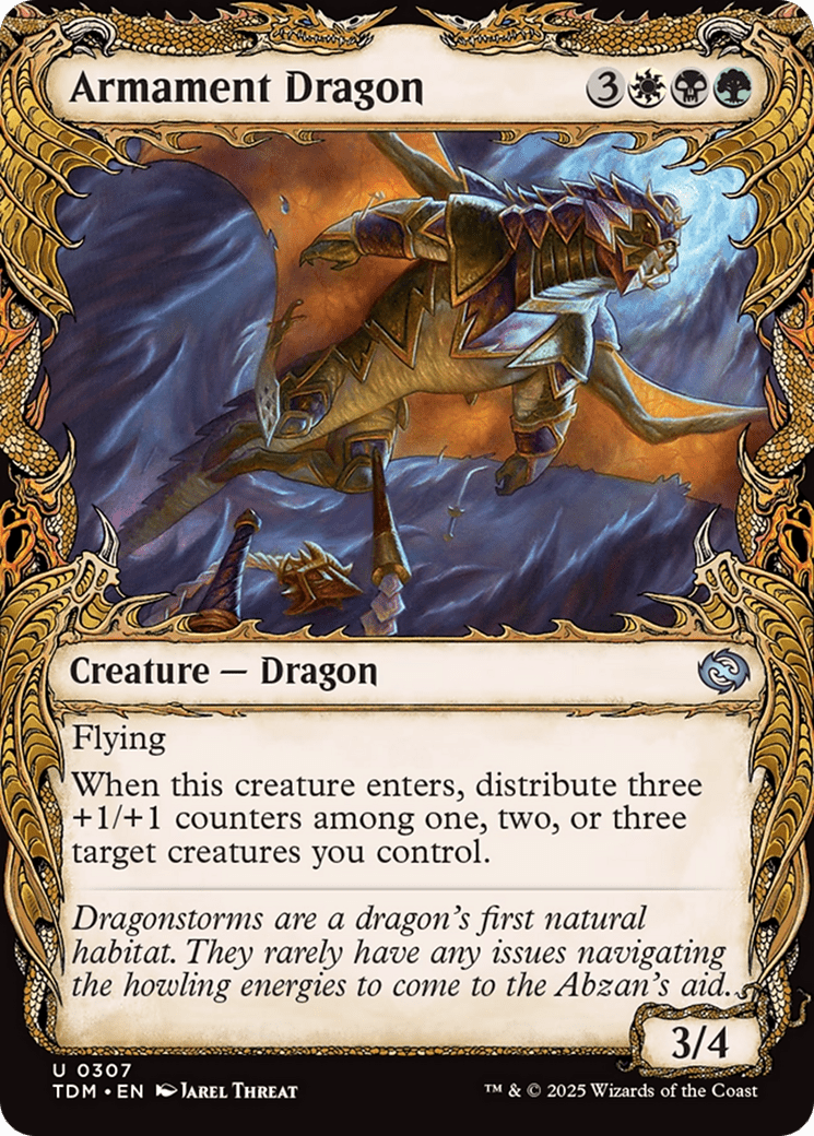 Armament Dragon (Showcase) [Tarkir: Dragonstorm] MTG Single Magic: The Gathering  | Multizone: Comics And Games