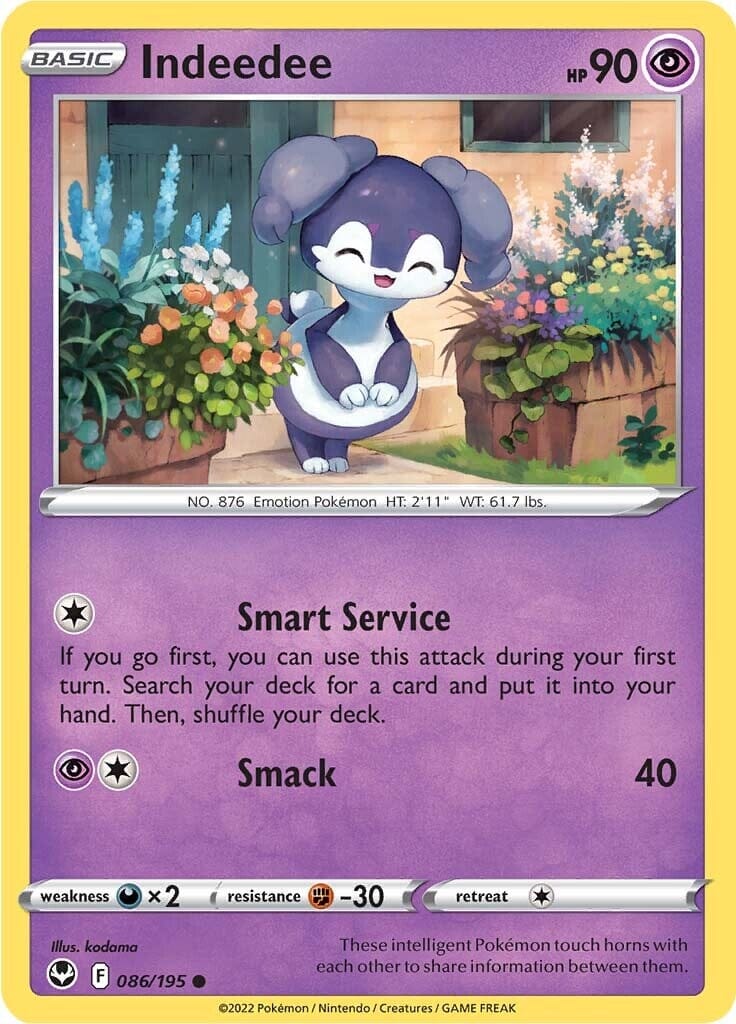 Indeedee (086/195) [Sword & Shield: Silver Tempest] Pokemon Single Pokémon  | Multizone: Comics And Games