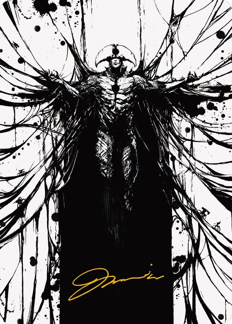 Sinew Dancer Art Card (Gold-Stamped Signature) [Phyrexia: All Will Be One Art Series] MTG Single Magic: The Gathering  | Multizone: Comics And Games