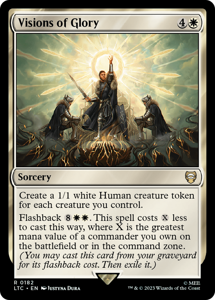 Visions of Glory [The Lord of the Rings: Tales of Middle-Earth Commander] MTG Single Magic: The Gathering  | Multizone: Comics And Games