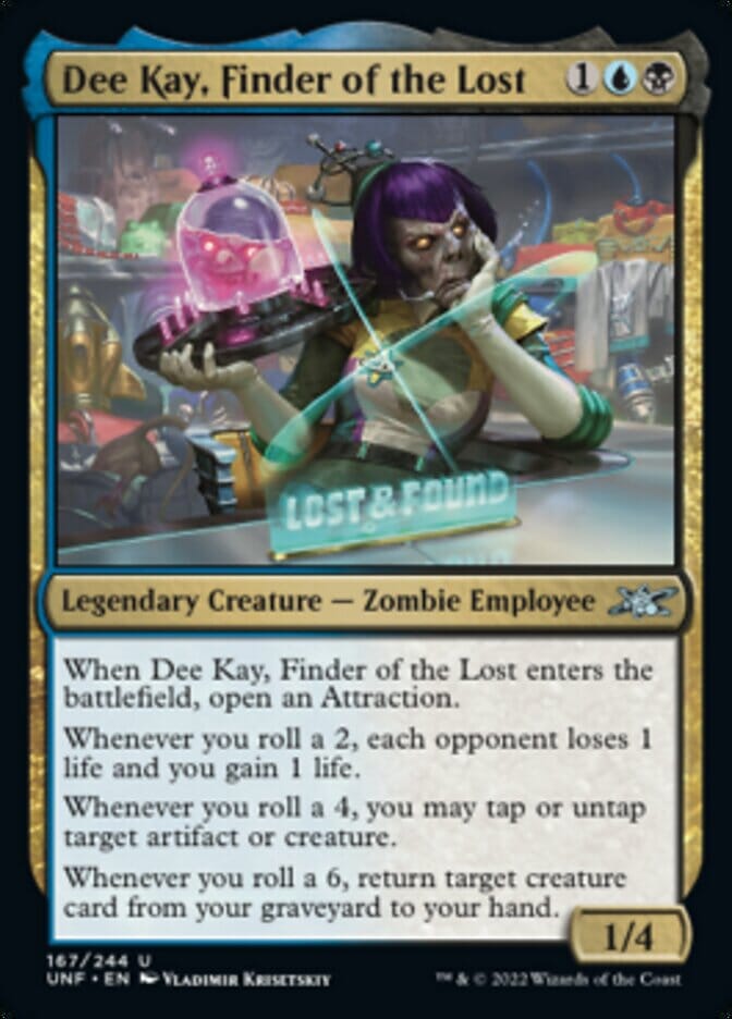 Dee Kay, Finder of the Lost [Unfinity] MTG Single Magic: The Gathering  | Multizone: Comics And Games