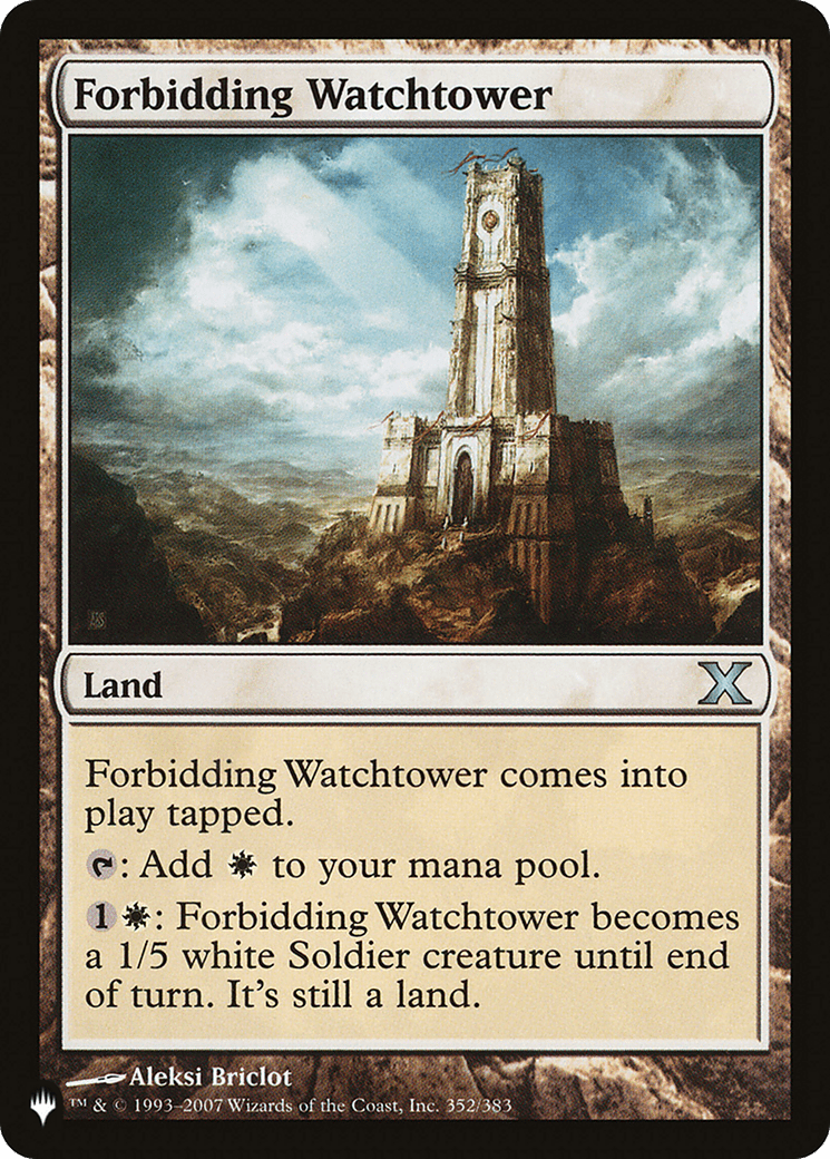 Forbidding Watchtower [The List] MTG Single Magic: The Gathering  | Multizone: Comics And Games