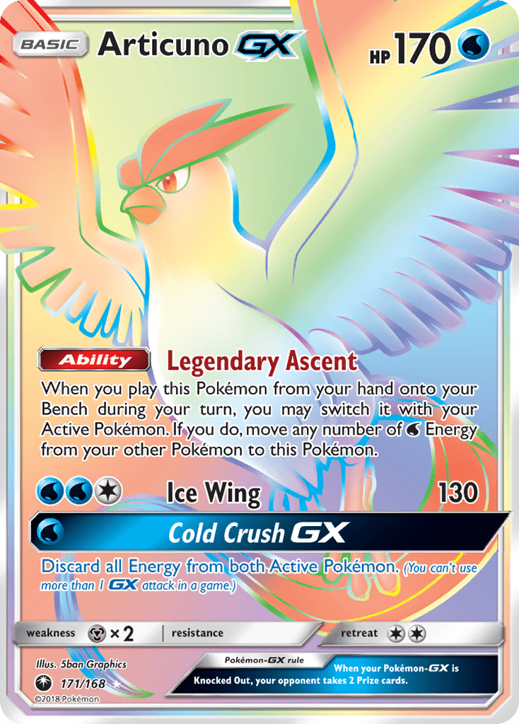 Articuno GX (171/168) [Sun & Moon: Celestial Storm] Pokemon Single Pokémon  | Multizone: Comics And Games