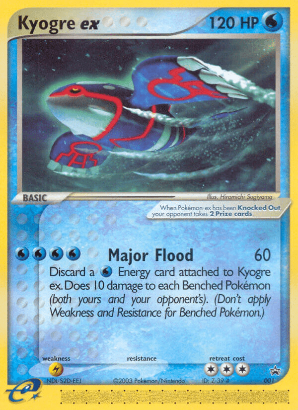 Kyogre ex (001) [Nintendo: Black Star Promos] Pokemon Single Pokémon  | Multizone: Comics And Games