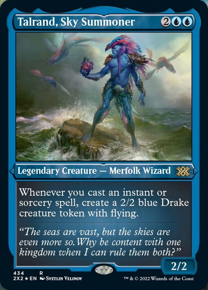 Talrand, Sky Summoner (Foil Etched) [Double Masters 2022] MTG Single Magic: The Gathering  | Multizone: Comics And Games