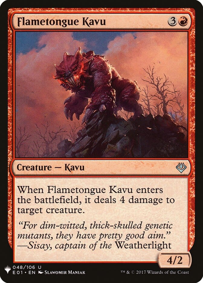 Flametongue Kavu [Mystery Booster] MTG Single Magic: The Gathering  | Multizone: Comics And Games