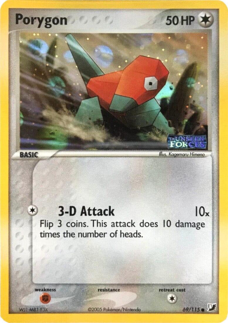 Porygon (69/115) (Stamped) [EX: Unseen Forces] Pokemon Single Pokémon  | Multizone: Comics And Games