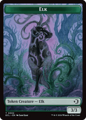Elk // Emblem - Oko, Shadowmoor Scion Double-Sided Token [Lorwyn Eclipsed Tokens] MTG Single Magic: The Gathering  | Multizone: Comics And Games