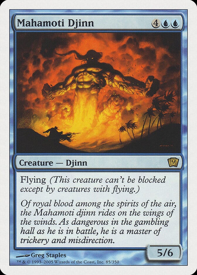 Mahamoti Djinn (9th Edition) [Oversize Cards] MTG Single Magic: The Gathering  | Multizone: Comics And Games