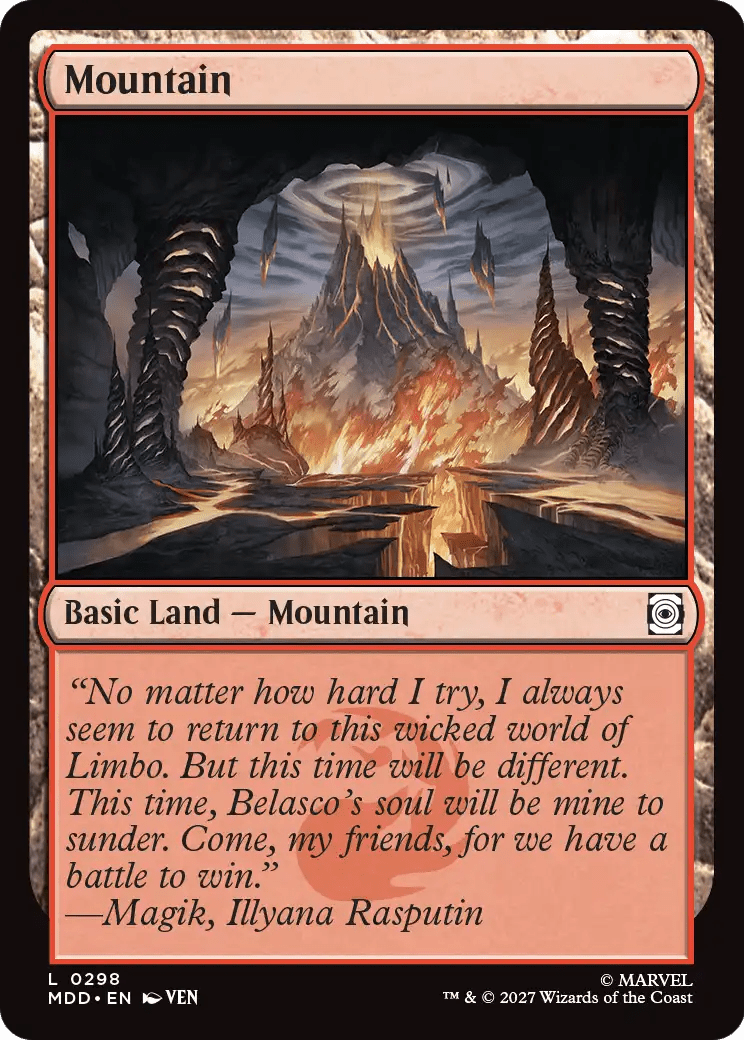 Mountain (0298) [Marvel: Darkhold Destiny] MTG Single Magic: The Gathering  | Multizone: Comics And Games