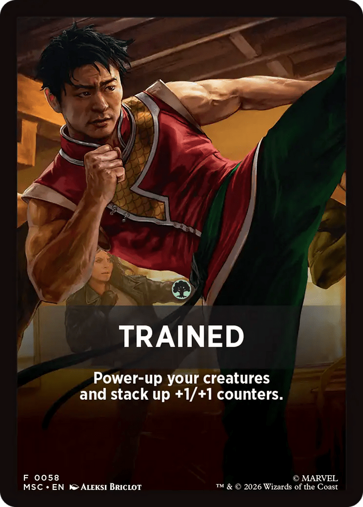 Trained Theme Card [Marvel Super Heroes Commander] MTG Single Magic: The Gathering  | Multizone: Comics And Games
