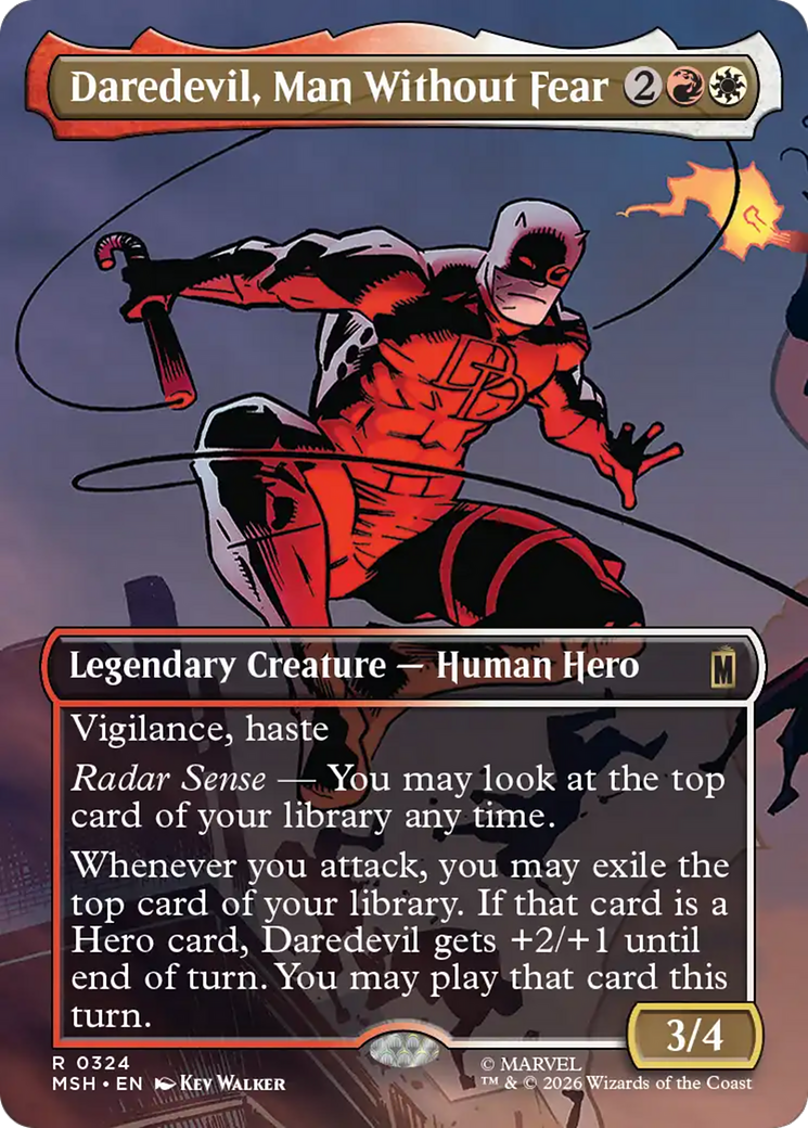 Daredevil, Man Without Fear (Borderless) (0324) [Marvel Super Heroes] | Multizone: Comics And Games