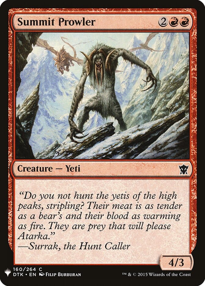 Summit Prowler [Mystery Booster] MTG Single Magic: The Gathering  | Multizone: Comics And Games
