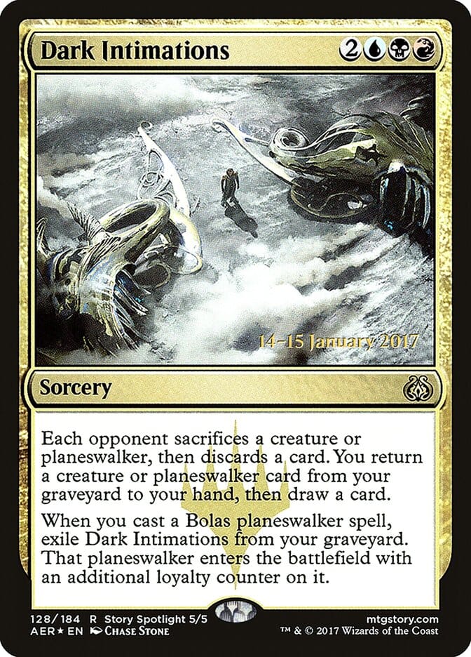 Dark Intimations [Aether Revolt Prerelease Promos] MTG Single Magic: The Gathering  | Multizone: Comics And Games