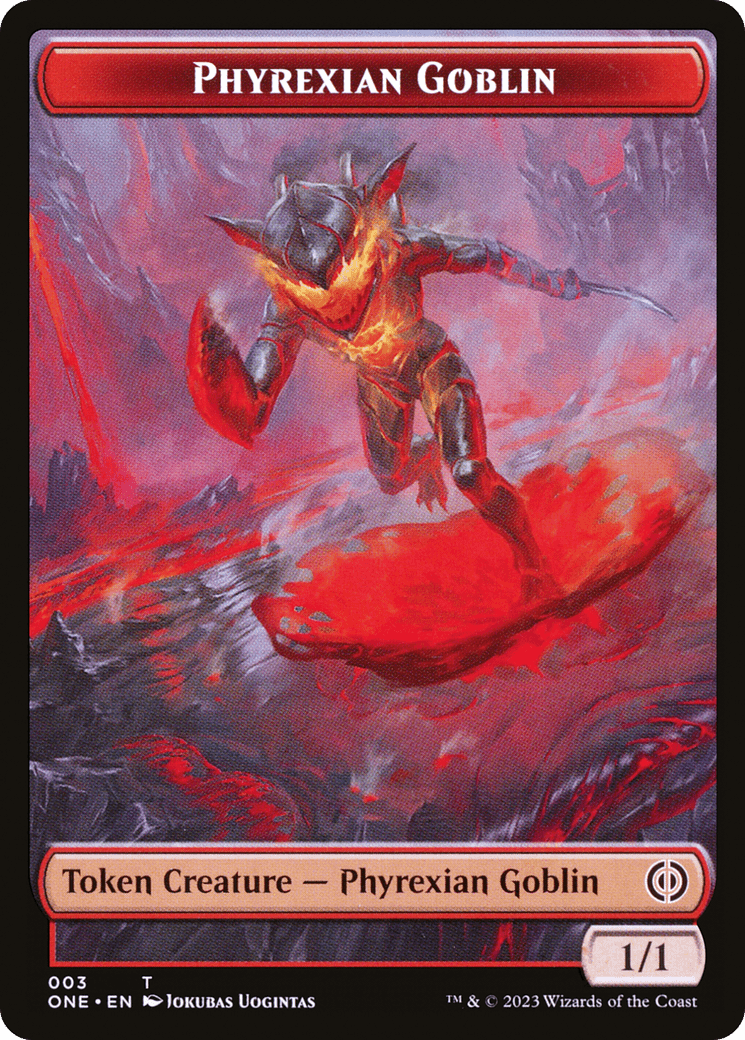 Phyrexian Goblin // Phyrexian Beast Double-Sided Token [Phyrexia: All Will Be One Tokens] MTG Single Magic: The Gathering  | Multizone: Comics And Games