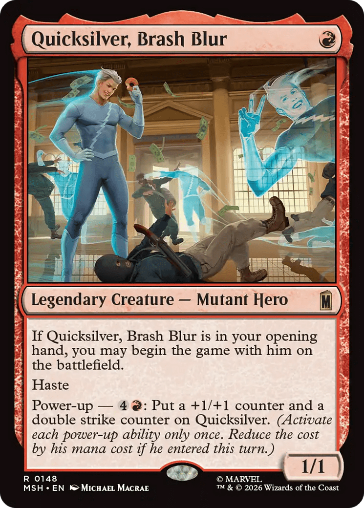 Quicksilver, Brash Blur [Marvel Super Heroes] MTG Single Magic: The Gathering  | Multizone: Comics And Games