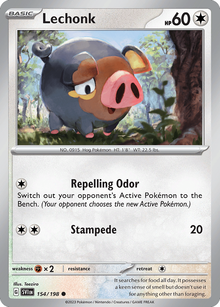 Lechonk (154/198) (Theme Deck Exclusive) [Scarlet & Violet: Base Set] Pokemon Single Pokémon  | Multizone: Comics And Games