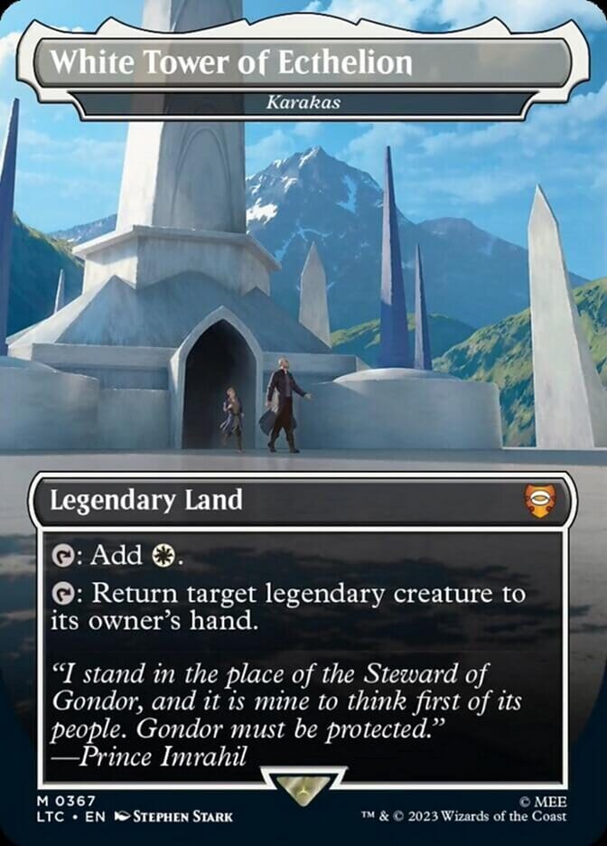 Karakas - White Tower of Ecthelion [The Lord of the Rings: Tales of Middle-Earth Commander] MTG Single Magic: The Gathering  | Multizone: Comics And Games