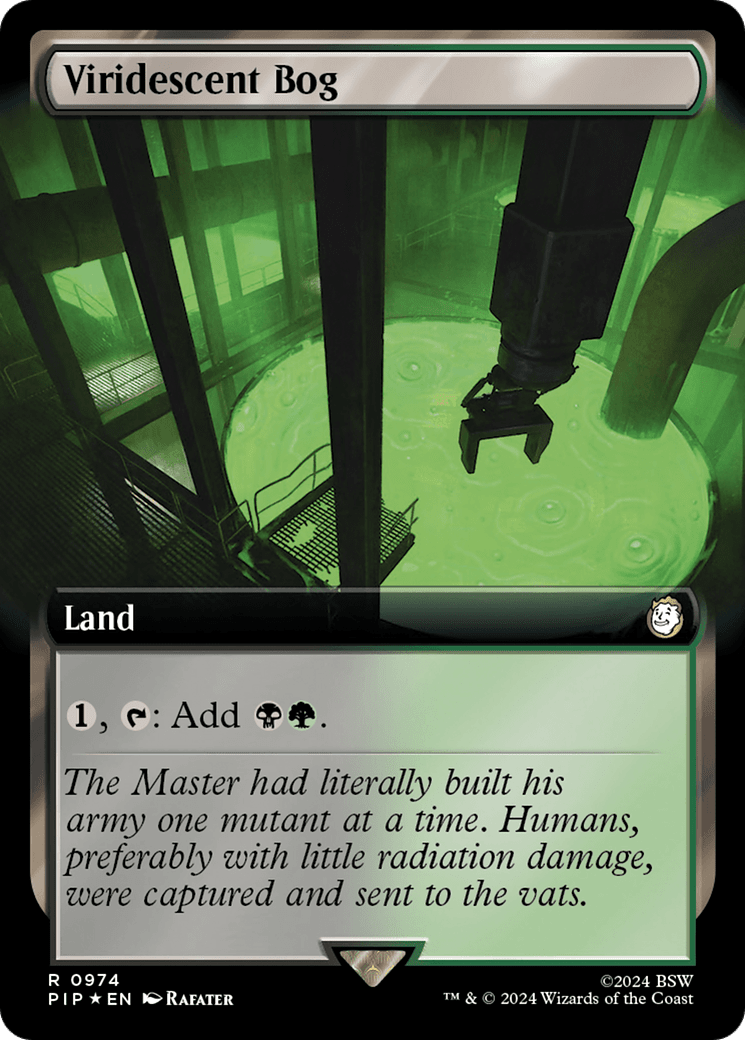 Viridescent Bog (Extended Art) (Surge Foil) [Fallout] MTG Single Magic: The Gathering  | Multizone: Comics And Games