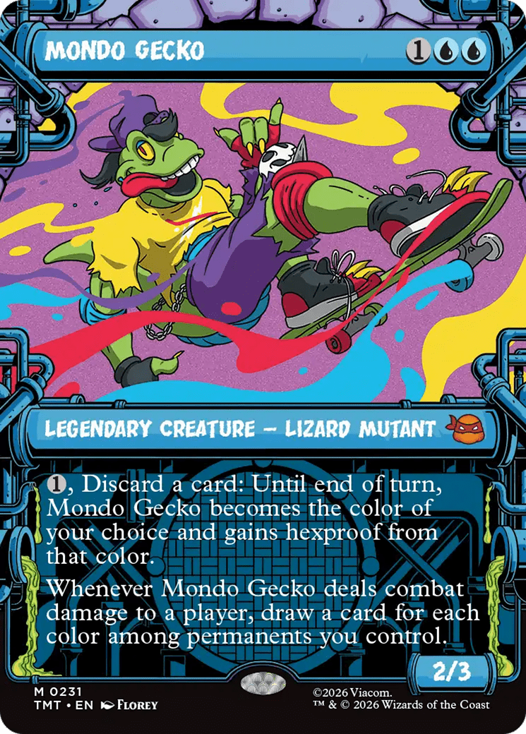 Mondo Gecko (Showcase) [Teenage Mutant Ninja Turtles] MTG Single Magic: The Gathering  | Multizone: Comics And Games