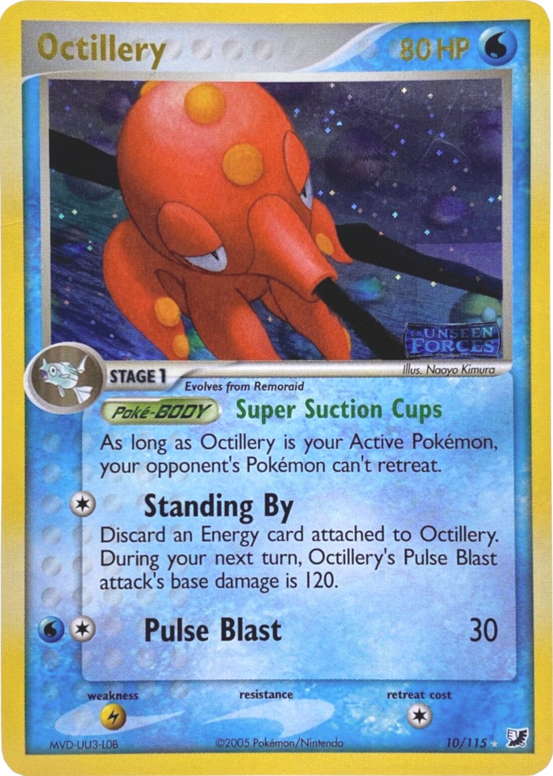 Octillery (10/115) (Stamped) [EX: Unseen Forces] Pokemon Single Pokémon  | Multizone: Comics And Games