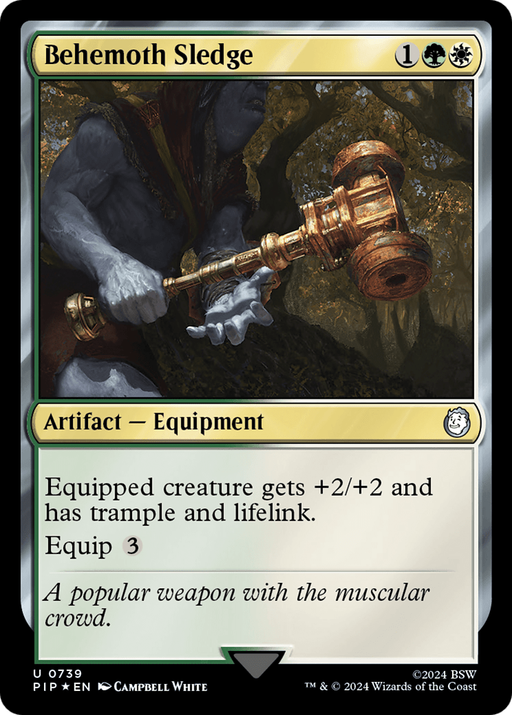 Behemoth Sledge (Surge Foil) [Fallout] MTG Single Magic: The Gathering  | Multizone: Comics And Games
