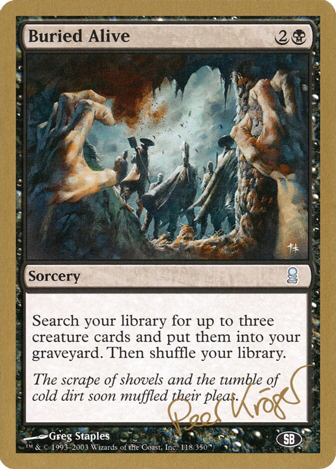 Buried Alive (Peer Kroger) (SB) [World Championship Decks 2003] MTG Single Magic: The Gathering  | Multizone: Comics And Games