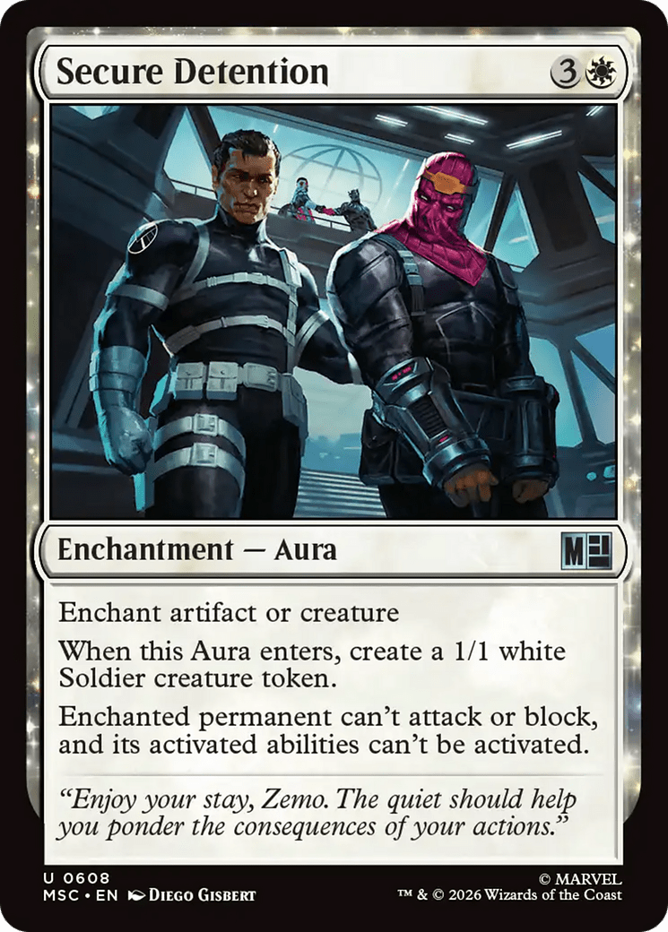 Secure Detention [Marvel Super Heroes Commander] MTG Single Magic: The Gathering  | Multizone: Comics And Games