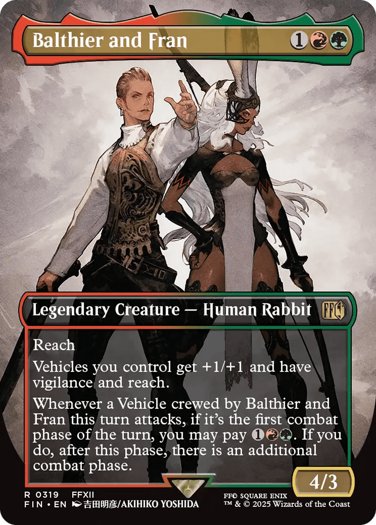 Balthier and Fran (Borderless) (0319) [FINAL FANTASY] MTG Single Magic: The Gathering  | Multizone: Comics And Games