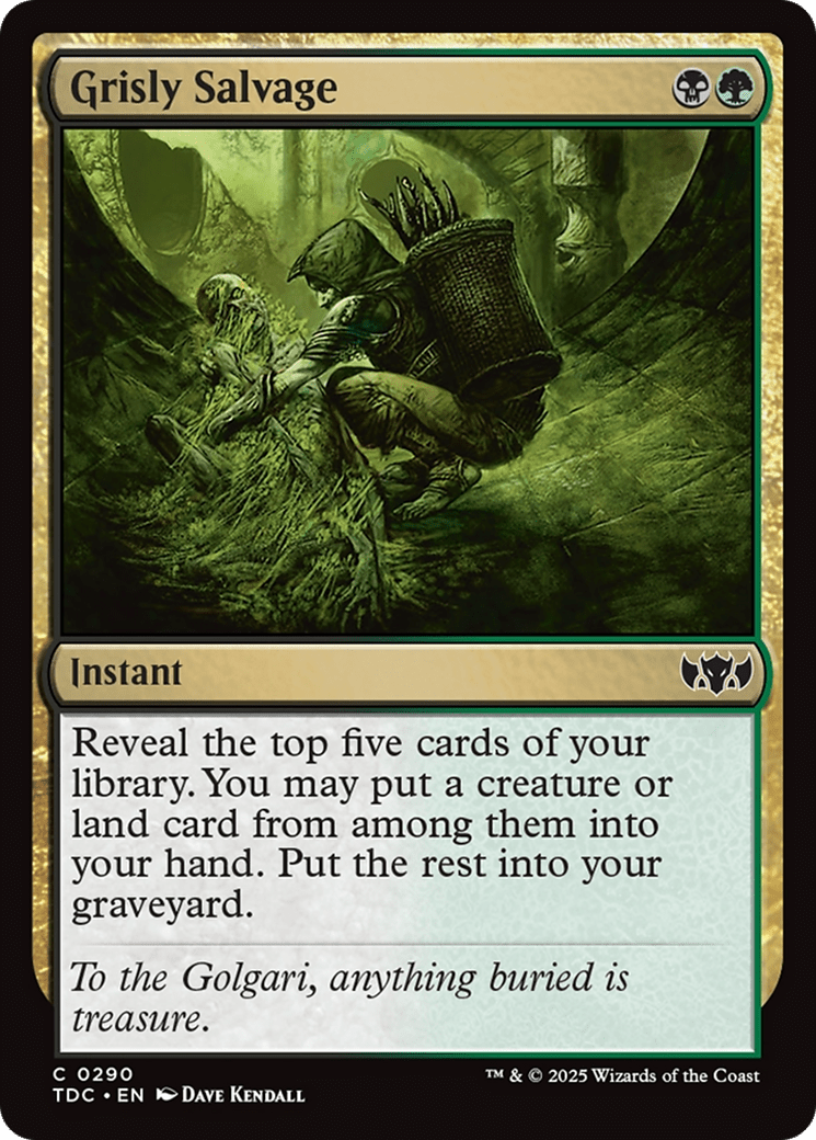 Grisly Salvage [Tarkir: Dragonstorm Commander] MTG Single Magic: The Gathering  | Multizone: Comics And Games