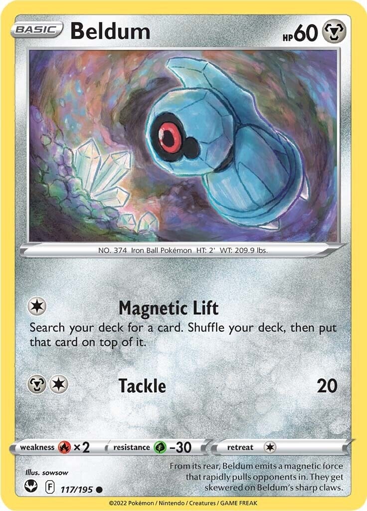 Beldum (117/195) [Sword & Shield: Silver Tempest] Pokemon Single Pokémon  | Multizone: Comics And Games