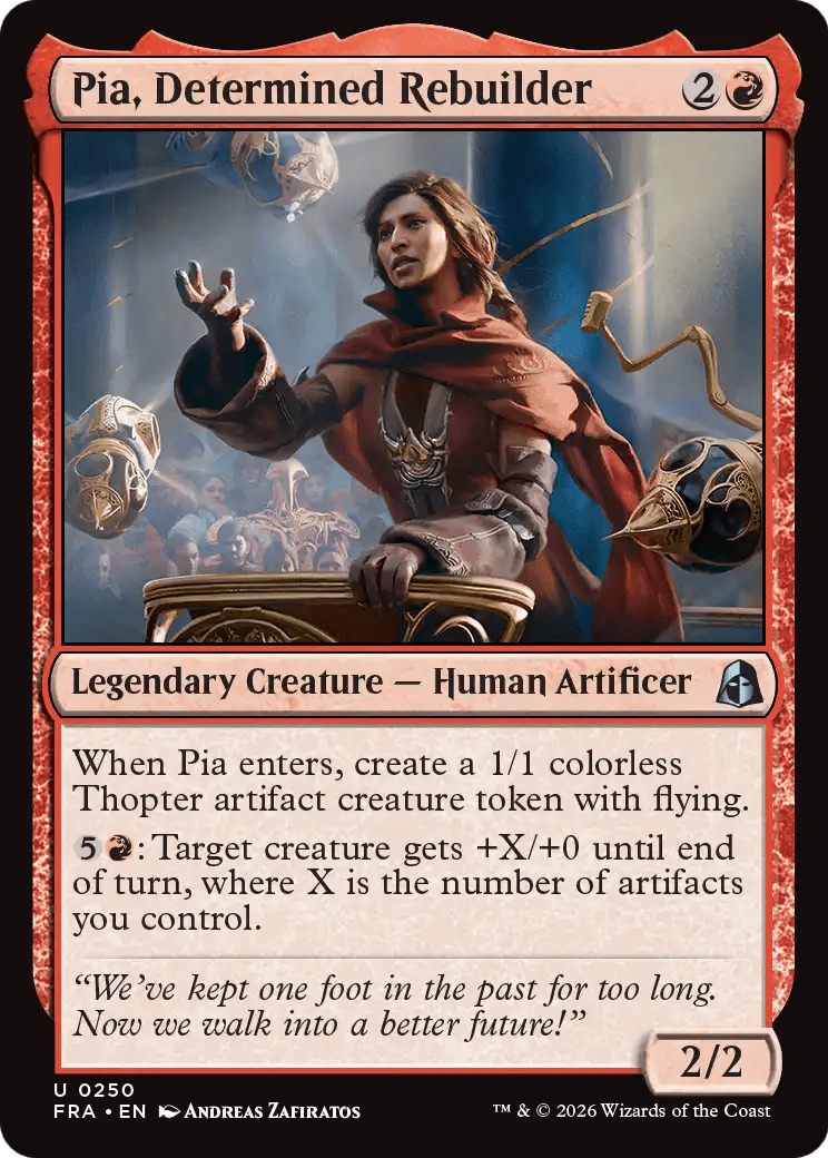 Pia, Determined Rebuilder [Reality Fracture] MTG Single Magic: The Gathering  | Multizone: Comics And Games