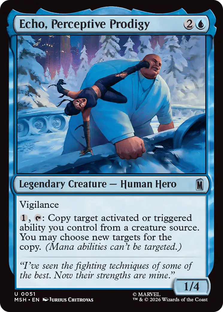 Echo, Perceptive Prodigy [Marvel Super Heroes] MTG Single Magic: The Gathering  | Multizone: Comics And Games