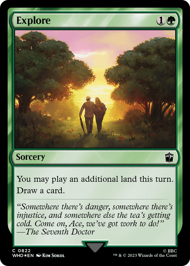 Explore (Surge Foil) [Doctor Who] MTG Single Magic: The Gathering  | Multizone: Comics And Games